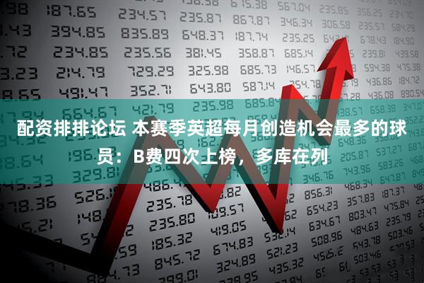 配资排排论坛 本赛季英超每月创造机会最多的球员：B费四次上榜，多库在列
